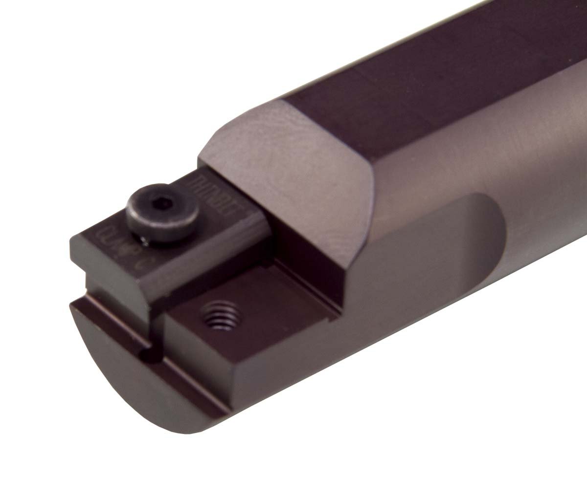 THINBIT SR0112 1 inch Diameter, Round Internal toolholder. Reversible for Left or Right Hand Orientation. Use with Grooving, Turning, chamfering and Threading Inserts.