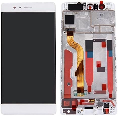 WEERSHUN New White LCD Display Touch Screen digitizer Assembly For P9 EVA-L09 L19 with Frame