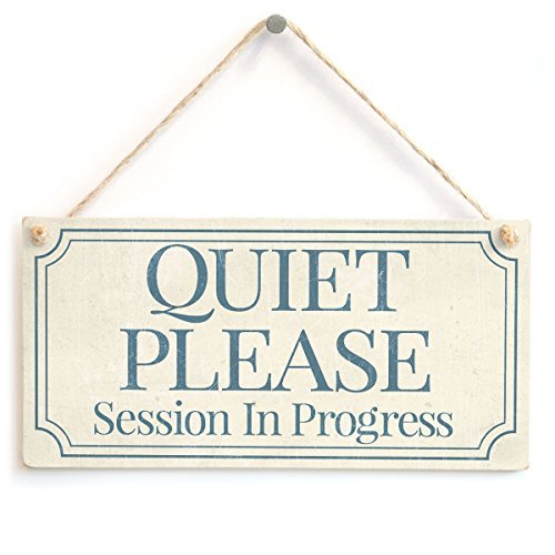 Amazon.com: Meijiafei Quiet Please Session in Progress - Functional Small  Office/Home Treatment Room Hanging Door Sign 10"x5" : Home & Kitchen