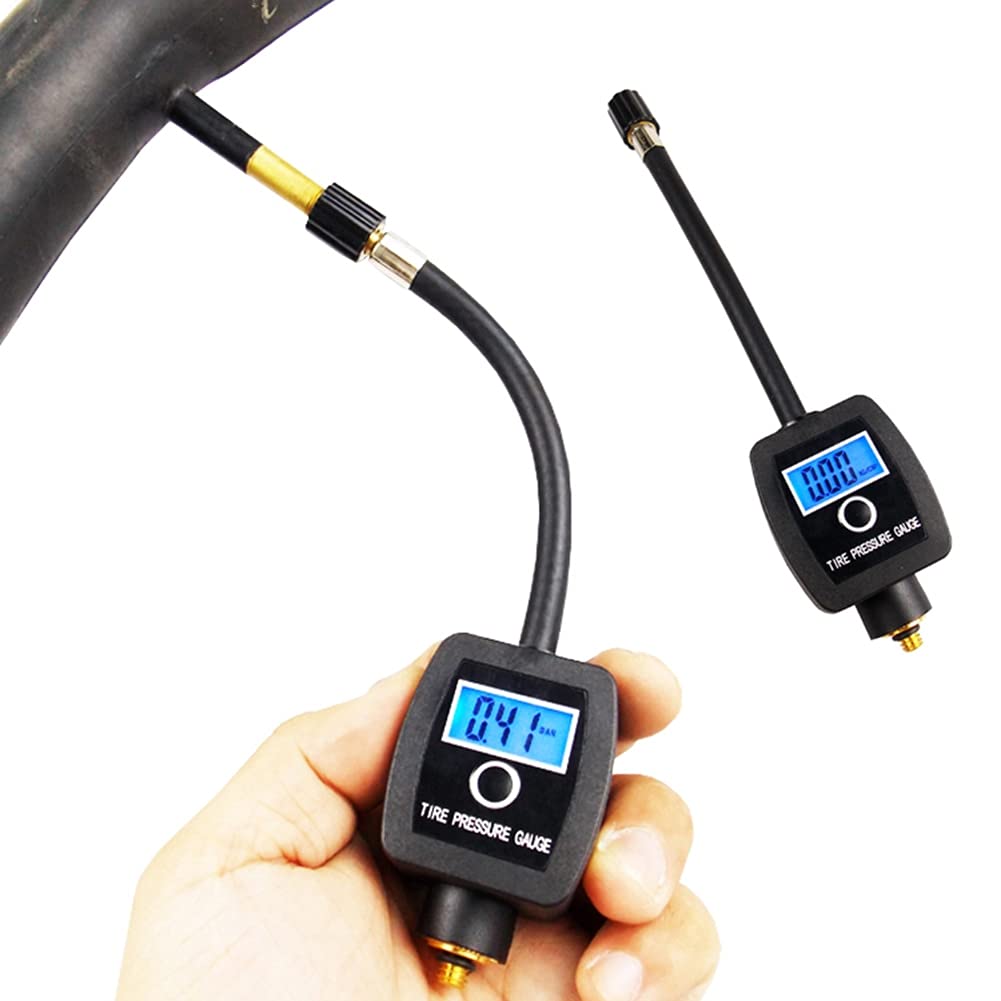 Manómetro electrónico para neumáticos, fácil instalación, Pantalla Digital portátil Personal, Piezas de Bicicleta para Motocicleta y Bicicleta
