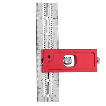 Combination Square Set Woodworking Joinery Measuring Ruler Carpenter Tools 6 inches Practical and Clever