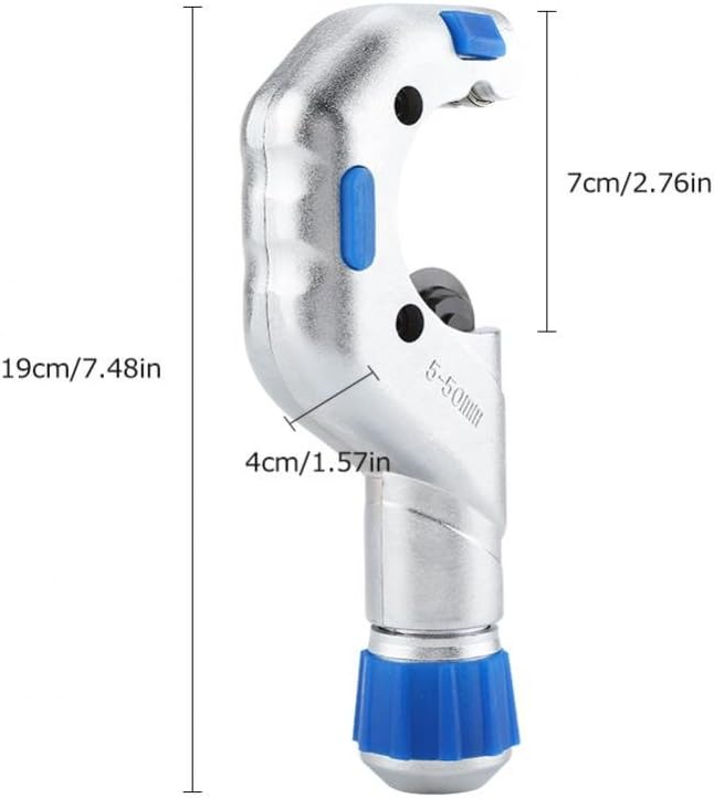 Tube Cutter Adjustable Tube Hose Tubing Cutter Cutting Tool for Cutting 5~50mm Copper Aluminum Stainless Steel Pipe