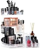 SUNFICON Rotating Makeup Organizer Detachable Makeup Storage Tray Large Cosmetic Holder 360 Spin...