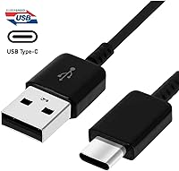 Vista 3 de Cargador rápido con cable USB tipo C de 6.6 pies (6.6 ft) y adaptador OTG para Samsung Galaxy S9/S9 Plus/S8/S8 Plus/S10/S10e/S10 Plus/Note 8/Note