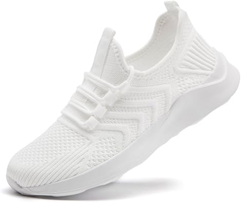 Breathable Mesh Upper Womens Fashion Slip-On Sneakers Lightweight Non-Slip Tennis Sports Shoes for Fitness Outdoor Training