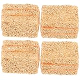 Mini meule de foin décorative : sa fabrication délicate et sa forme particulière la rendent très réaliste, un accessoire important pour une maison de poupée