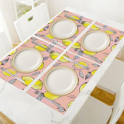 Sets de table lavables cuisine imperméable résistant chaleur - 7