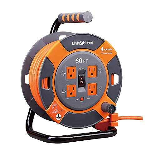 Link2Home Cord Reel 60 ft. Extension Cord - Image 4