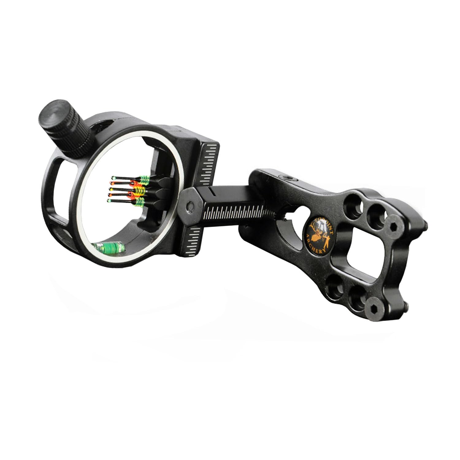 Mirino Per Arco Compound 5 Pin Con Fibra Ottica - Precisione Da Caccia E Tiro - Foto 12