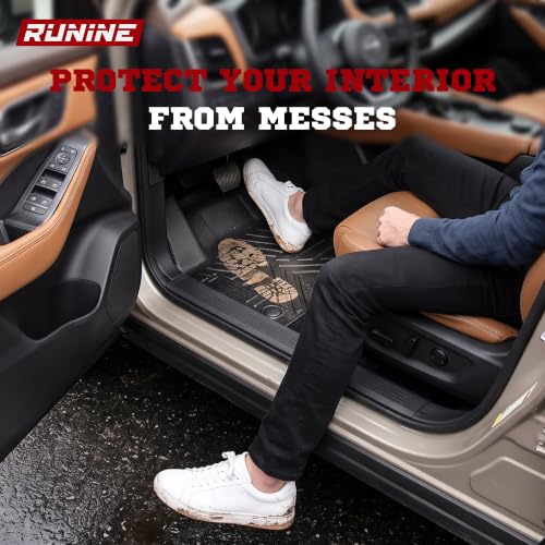 Image of Floor Mats for Nissan Rogue 2021-2024 2025 2026(Not for Sport),All Weather Protection Custom Floor Mats Trunk Cargo and Car Windshield Cover Set for Nissan Rogue Accessories,Car Floor Liners