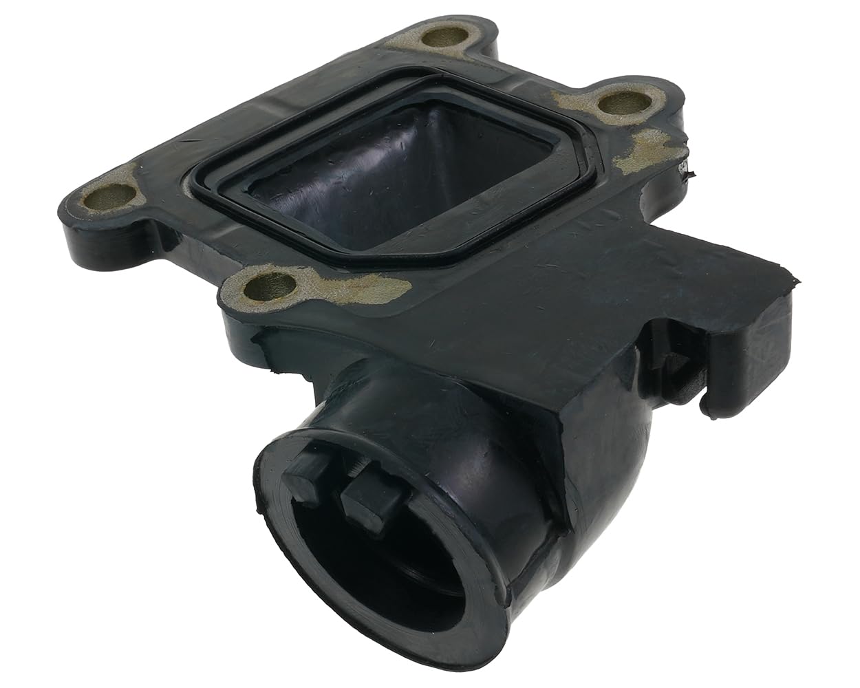 Pipe à 21 millimètres Minarelli vertical compatible avec MBK Booster Rocket | Ouvert pour carburateurs jusqu'à 21 millimètres, raccord 23 millimètres, caoutchouc; compatible avec MBK Spirit, Track, Stunt