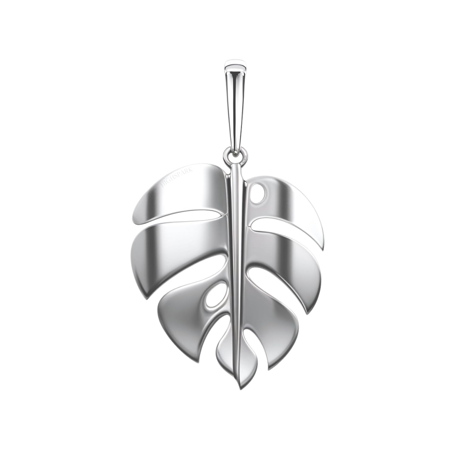 highspark Leaf Pendant for Women | 92.5 Sterling Silver & Stunning Shine | Lovely Gift - Silver-picture-27