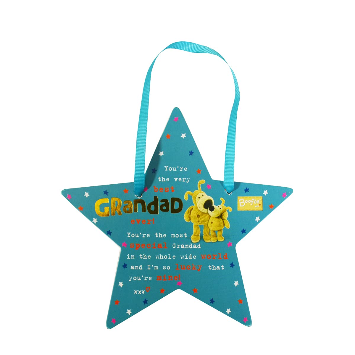 Boofle Hanging Plaque For Grandad, Wall Hanging Plaque With Ribbon, Meaningful Plaque Gift Idea, Wooden Decoration Gift For House Warming, Christmas, New Year, Handmade Keepsake