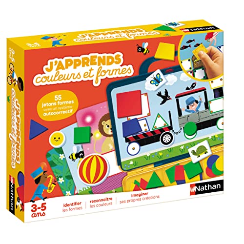 Nathan Jeux d'apprentissage Couleurs Et Formes pour éviter l'ennui des petits