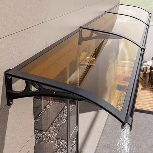 Tendalino lavello grande: la striscia di alluminio davanti al lavello grande è ingrandita e allargata. Il design di tipo passante scarica l'acqua da entrambi i lati contemporaneamente. Il drenaggio è regolare e non blocca né accumula acqua. Riduce efficacemente il gocciolamento dell'acqua dalla parte anteriore e rende la porta d'ingresso più pulita. Le fascette di ancoraggio proteggono le facciate delle pareti impedendo la fuoriuscita dell'acqua piovana.