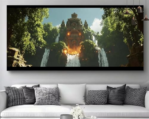 Diamond painting XXL 80x240cm statue de dieu broderie diamant
