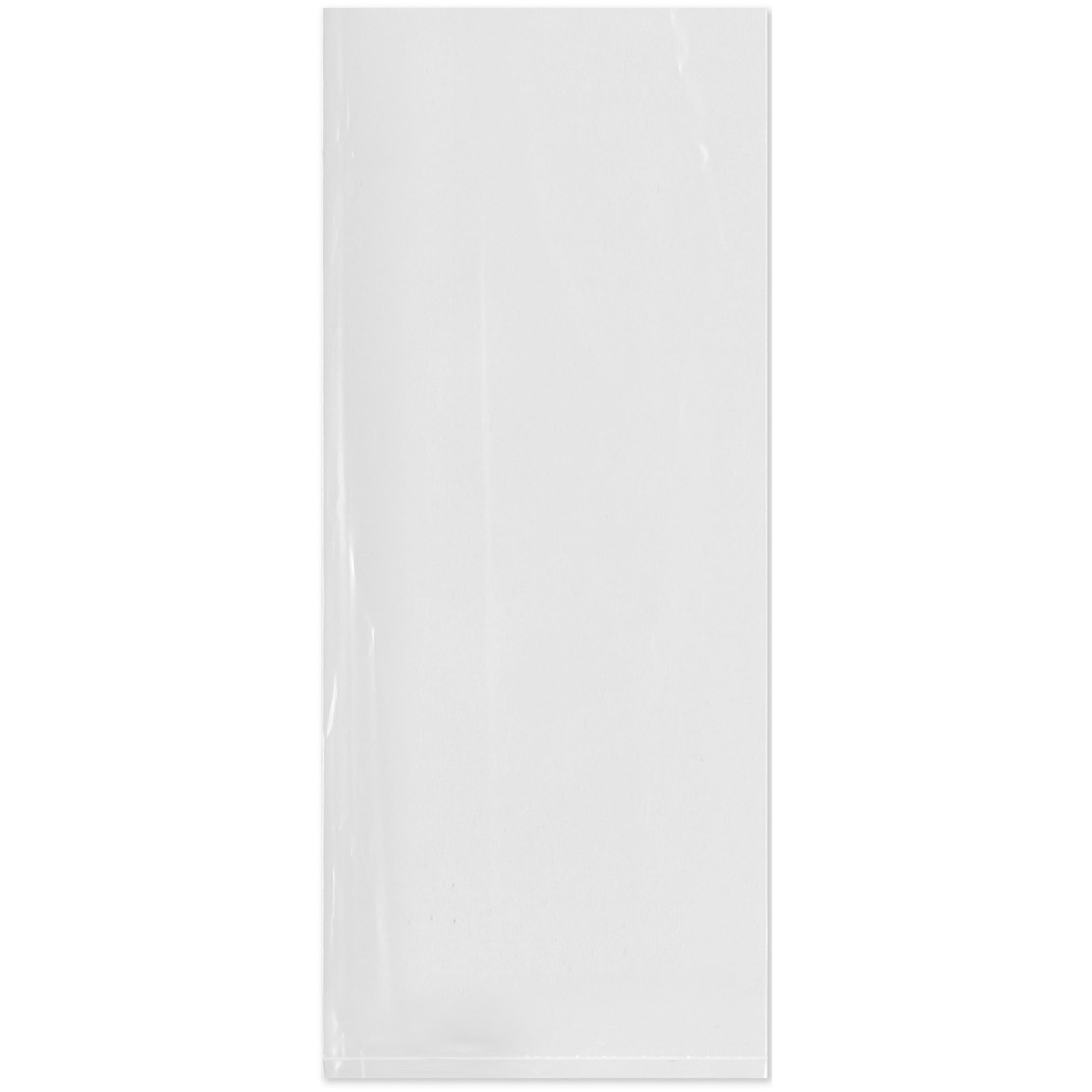 Plymor 5" x 12" (Pack of 100), 4 Mil Flat Open Clear Plastic Poly Bags