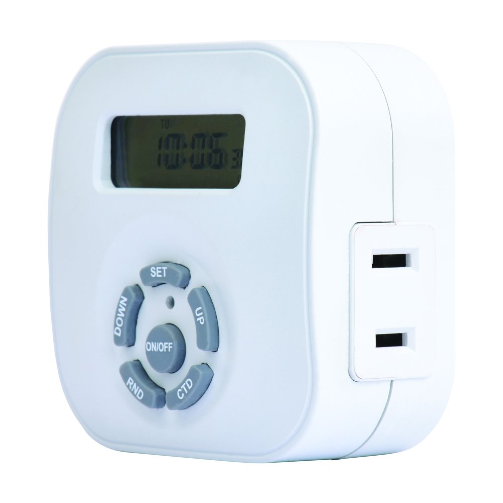 WestekTE1604WHB Weekly Digital Round Timer, Single Outlet, White