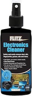 FLITZ Electronic Screen Cleaner Spray - 7.6oz of USA-Made Multi-Purpose Monitor Cleaner for Computers, TVs, Lenses, Phones, & More - Non-Streak, Anti-Static Screen Spray w/No Harsh Chemicals