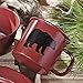 BLACK FOREST DECOR Crimson Bear Enamel Mug