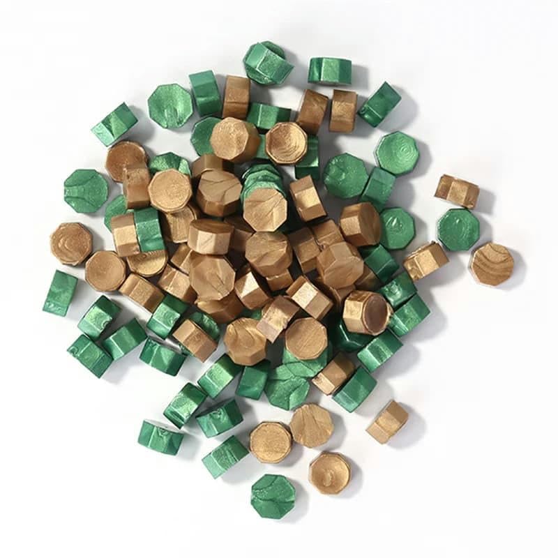Perles de cire d'étanchéité octagone : évitez les fissures sur vos invitations de scrapbooking