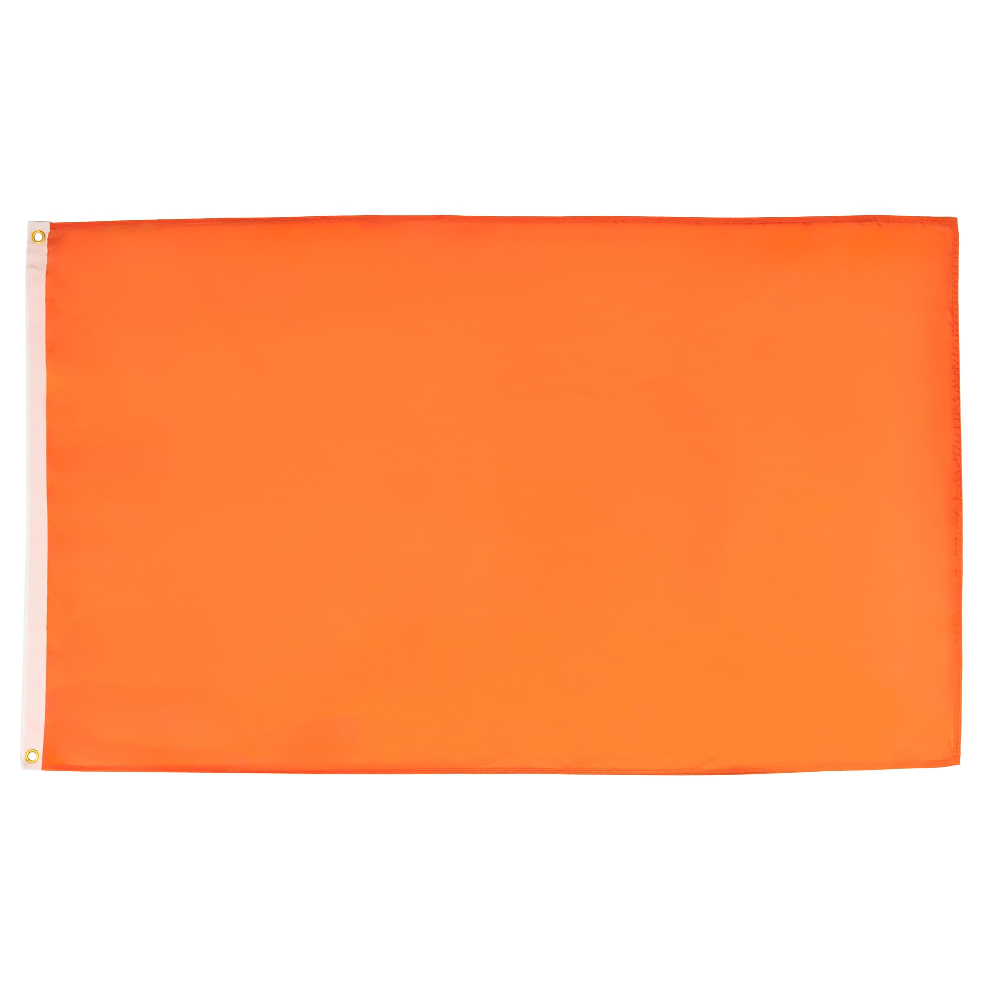 AZ FLAG - Pack of 10 Plain Orange Flags - 90 x 60 cm - Orange Colour Flag 100% Polyester with Integrated Metal Eyelets โ image 1