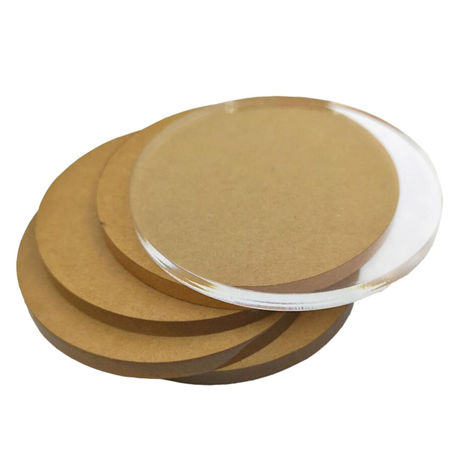 Plaque acrylique ronde Konsilsa transparente de 10mm d'épaisseur pour projets d'art premium