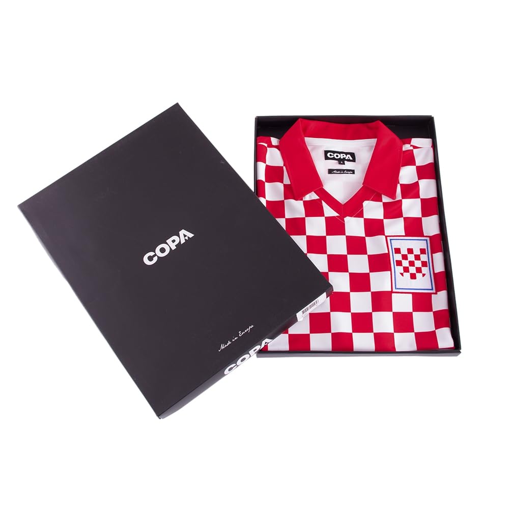 COPA - Kroatien 1990 - Retro Fußballtrikot - Herren - Rot - Weiß