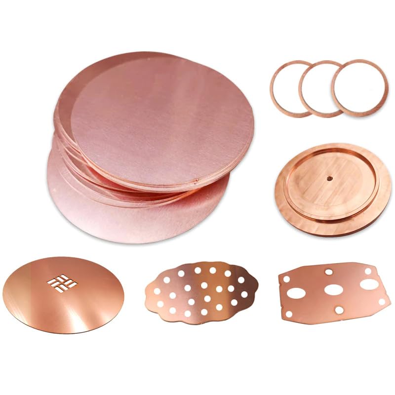 Dischi Rame Grezzo 10-200mm Dischi Di Rame Grezzi Tondi 10-200mm - Spessore 0.5-5mm - Per Fai-da-te E Artigianato Rame Per Artigianato - Foto 4