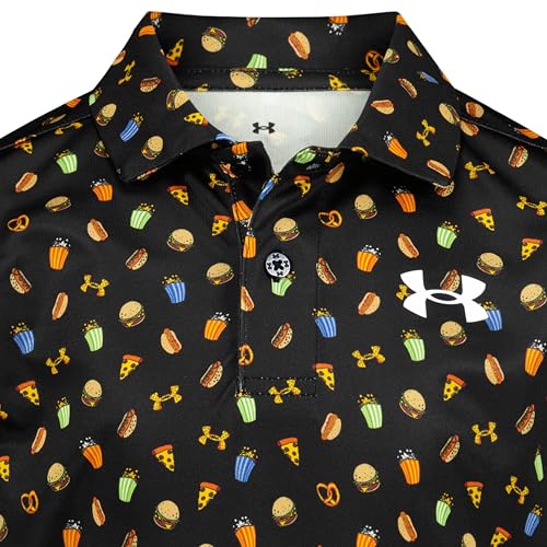 Image of Under Armour Boys' Matchplay Short Sleeve Golf Polo, Lightweight Performance Stretch, Logo Detailing