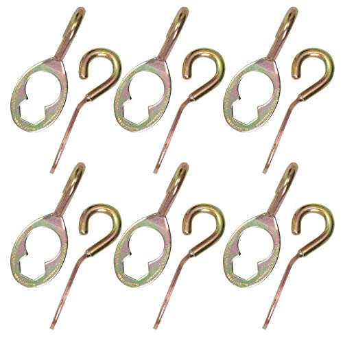 GROUNDGRABBALag Bolts | HexHook Pro Anchoring Plate 12 Pack - for GroundGrabba Pro, Pro II Products