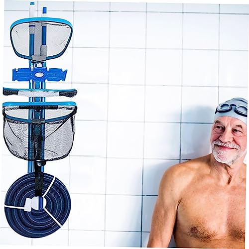 Ensemble de nettoyage de piscine Kisangel avec double support de rangement - 4