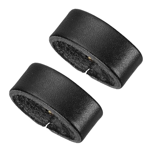 PATIKIL Leather Loop Keeper, 2 Pack Leather Loops Belt Keeper Loops Retainer Straps Replacement for 0.9