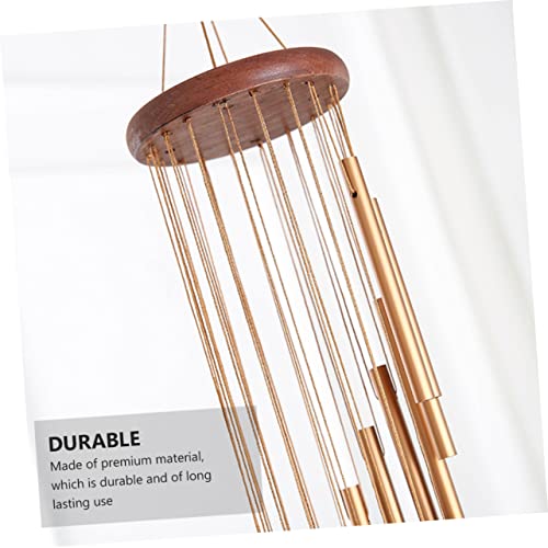 Carillon éolien en tube pour terrasse et jardin, accessoire déco suspendue extérieur - 7