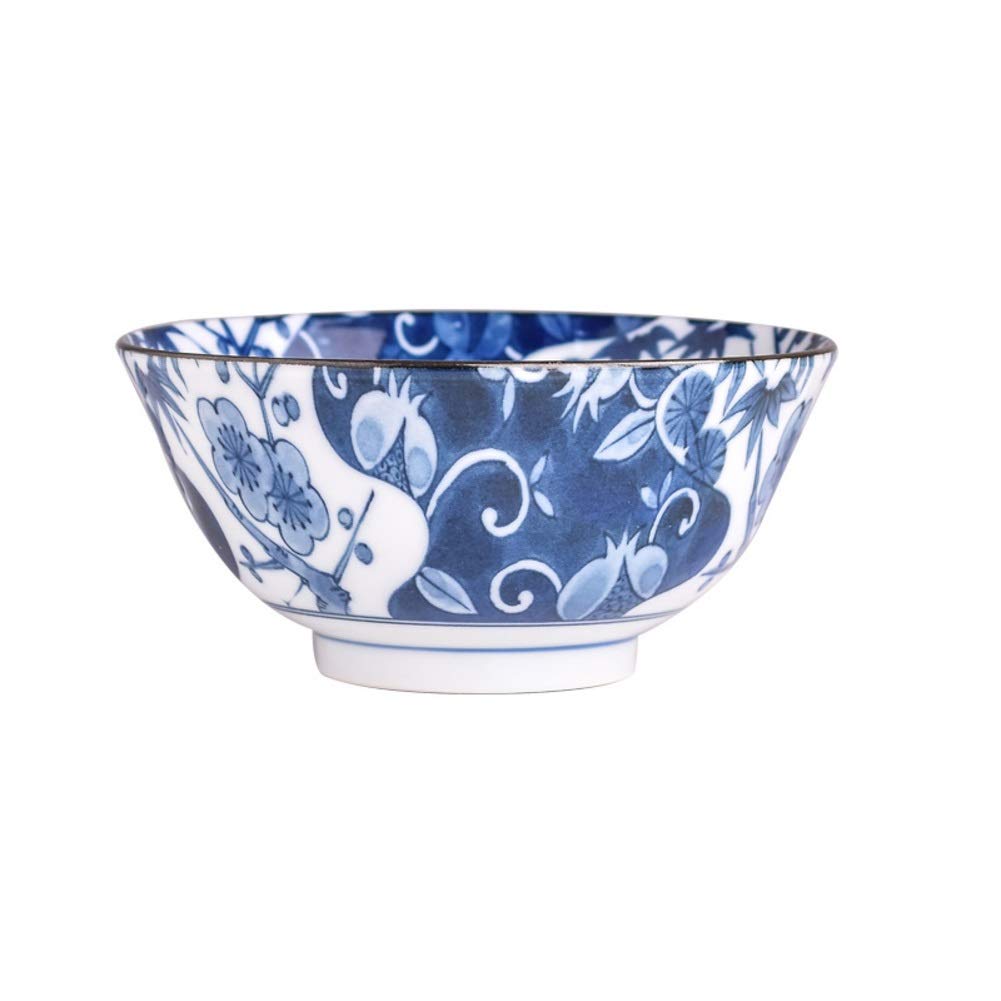 Japońska ceramiczna duża miska do serwowania, ceramiczna miska do serwowania, mała biała salaterka, miska na zupę ramen, na przekąski, imprezy, jedzenie, płatki śniadaniowe, makaron