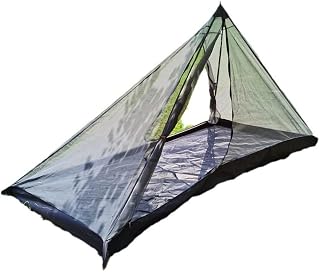 Widerstandsfähiges Mesh-Zelt, Innenzelt für Tarp Shelter, 2 Personen Pyramidenzelt, Oxford Boden Trekking Pole Zelt