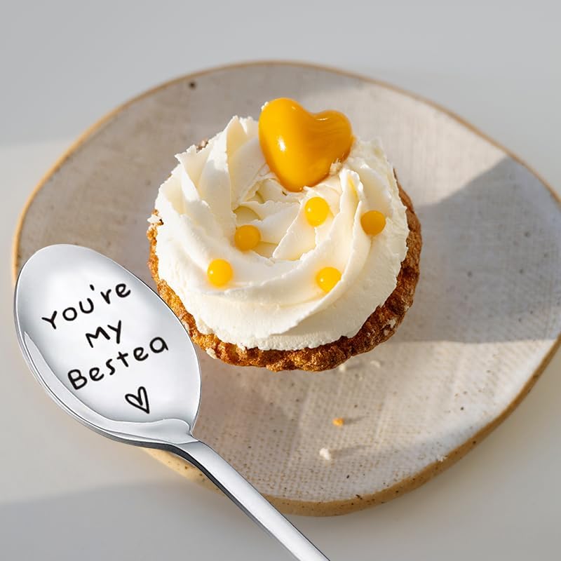 Miniatura 5 de Cuchara para niñas y amigas, regalo de cumpleaños para mujeres, regalos de graduación para mejores amigas, regalo de amistad para té, café, postre,