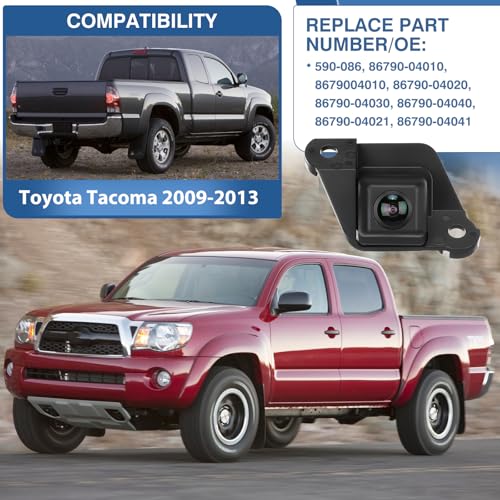 Image of 86790-04010 Rear View Backup Reverse Camera Fit for Toyota Tacoma 2009-2013 Parking Back Up Assist Camera Replace# 590-086, 8679004010