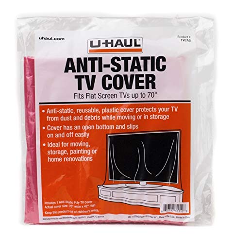 U-Haul Anti-Static TV Cover (Fits Flat Screens up to 70") - 70" x