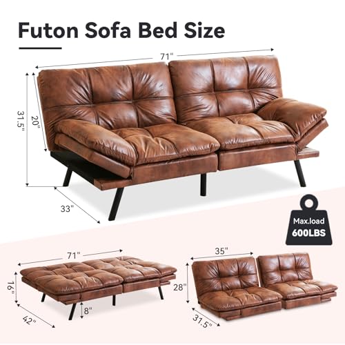 La Mejor Selección de Sofa convertible de cuero que puedes comprar esta semana. 20 Imagen adicional