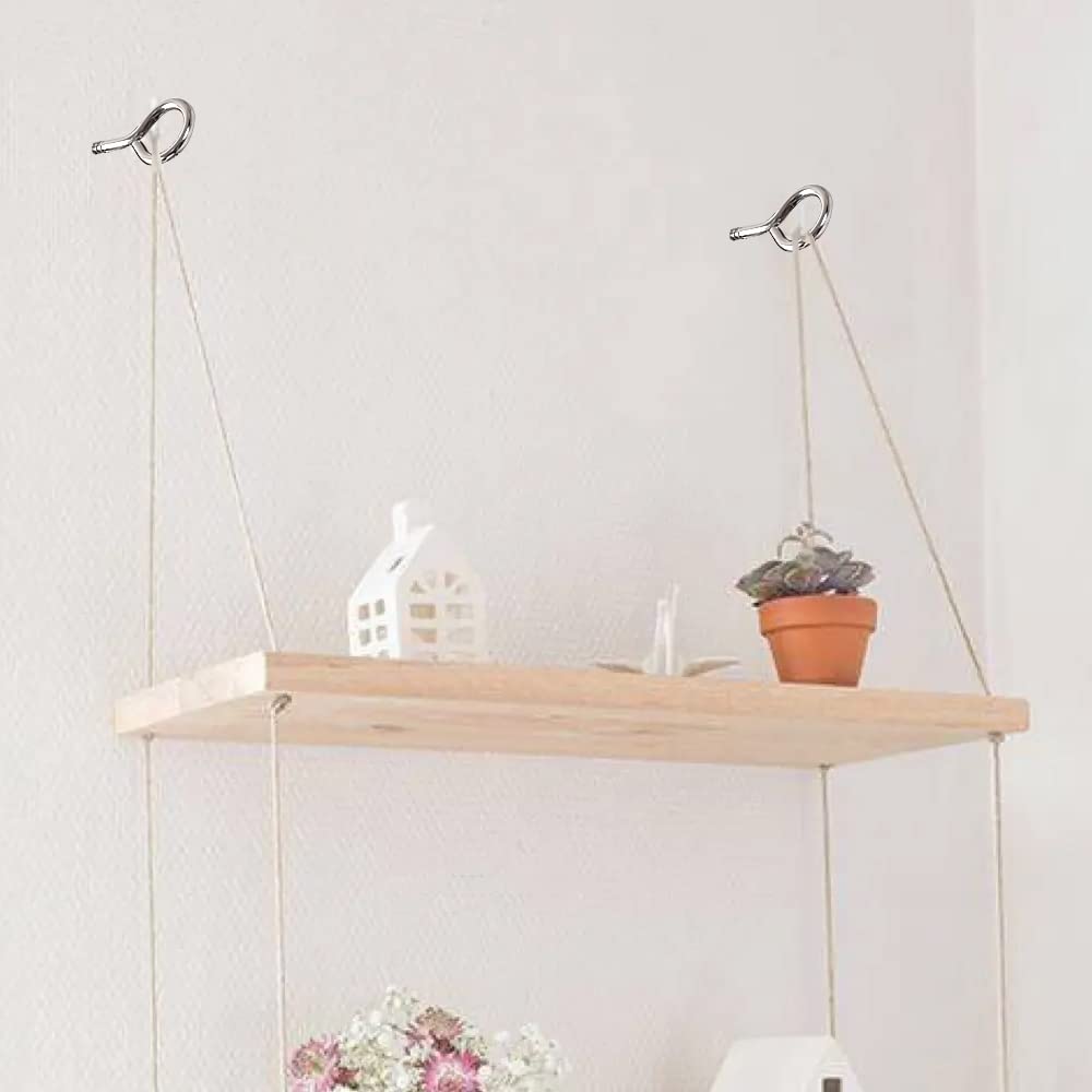 Lot De 10 Vis à œil En Acier Inoxydable, Crochets Métalliques