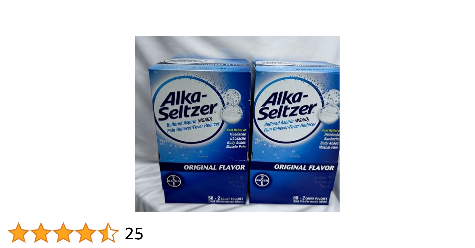 Amazon.com: Alka-Seltzer Effervescent Tablets, Original, 116