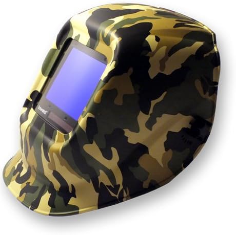 Welding Helmet with Auto Darkening Glass - Solar Powered