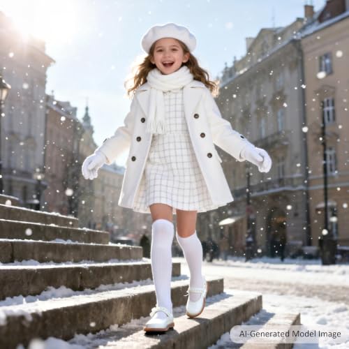 Image of Felix & Flora Toddler Girl Mary Jane Dress Shoes - School Oxford Flats for Girl Party Shoes.