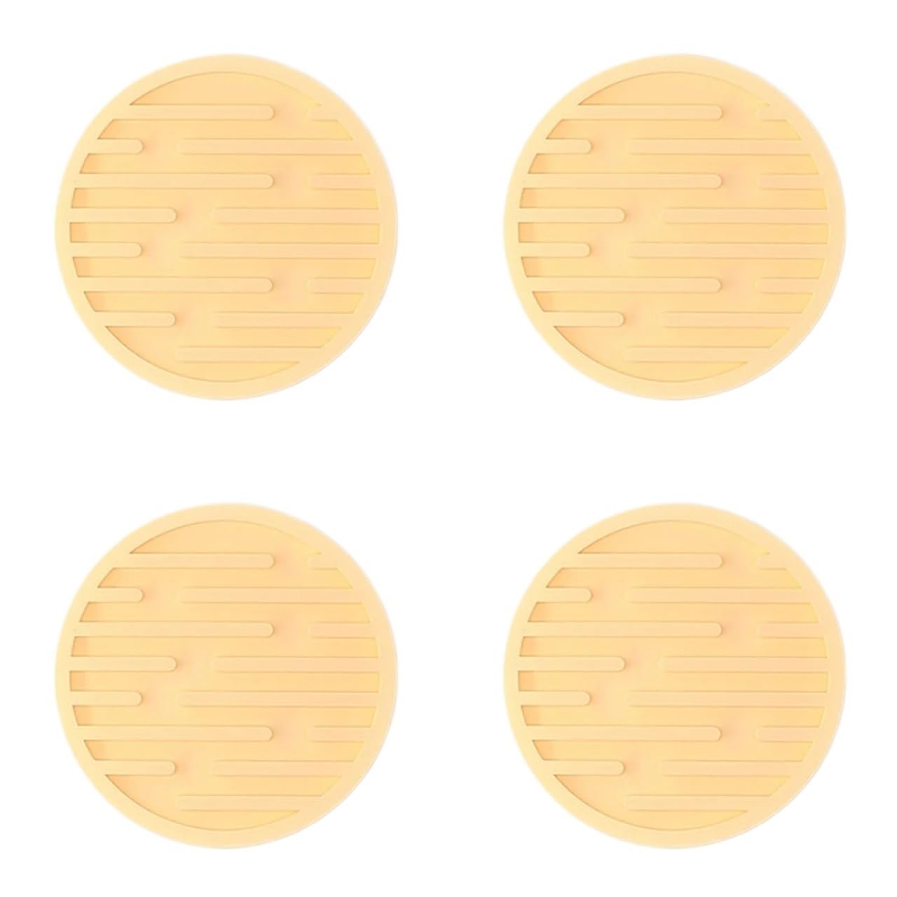 10Pcs 10cm Silicone Cup Pad Slip Insulation Round Mat Hot Drink Holder Mug Stand for Cap(Color8)