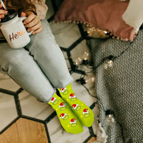 Arsemica Meias de Natal engraçadas para mulheres e homens, meias quentes de inverno de malha, presen