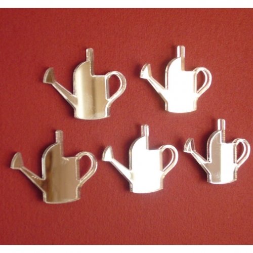 Super Cool Creations Watering Can Mirrors - 12cm x 10cm, Silver - Image 2