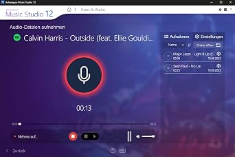 Ashampoo Music Studio 12 - Music program for PC audio editing and recording 1 user license activation code by post