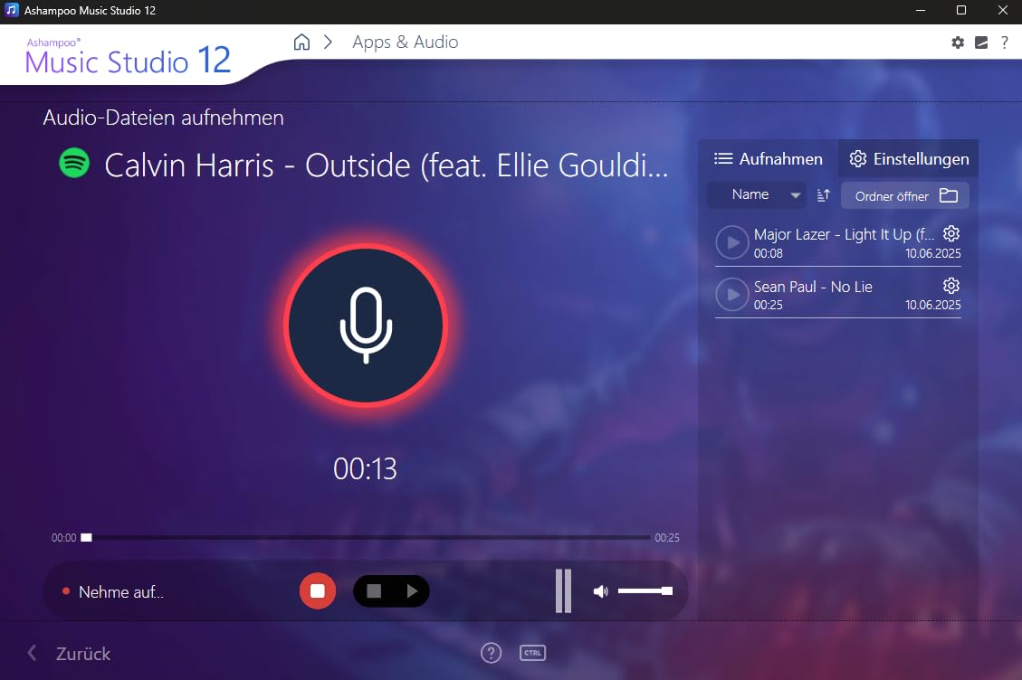 Ashampoo Music Studio 12 - Musikprogramm für PC, Audio-Bearbeitung und Aufnahme, 1 Benutzer Lizenz, Aktivierungscode per Post