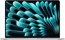 Apple 2025 MacBook Air (de 15 polegadas, Processador M4 da Apple com CPU 10‑core e GPU 10‑core, 16GB Memória unificada, 256 GB) - Prateado
